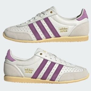 Adidas Japan Women's Shoes sz 9.5 or Men's 8 Off White, Rich Mauve, Orange Tint